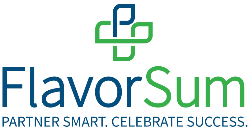 flavorsum logo stacked with tag